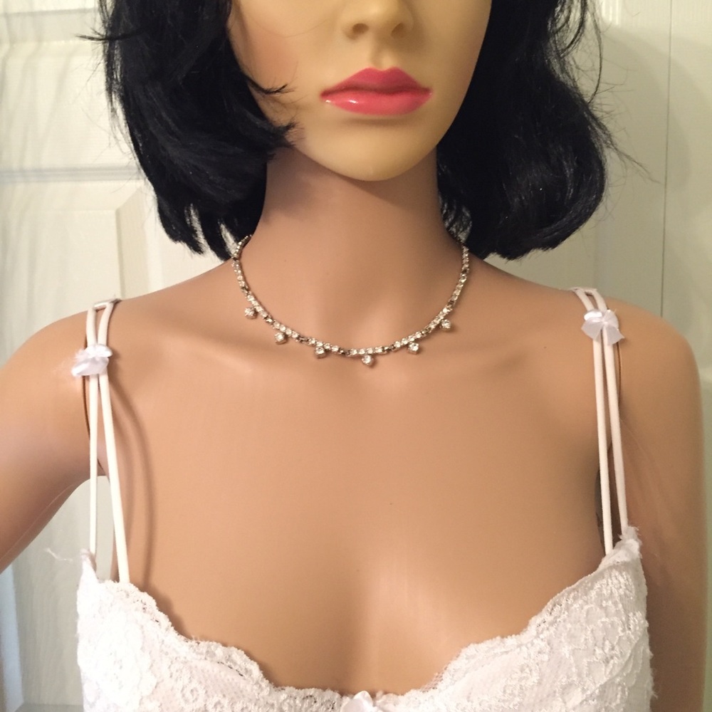 Vintage Rhinestone Choker - Picture 6 of 7